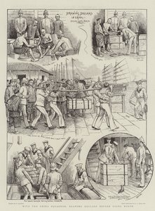 Com o esquadrão da China, desenhando dólares antes de ir para o norte